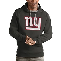 Men's Antigua Charcoal New York Giants Victory Pullover Hoodie