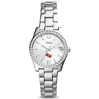 Women's Fossil Bethune-Cookman Wildcats Scarlette Mini Three-Hand Date Watch