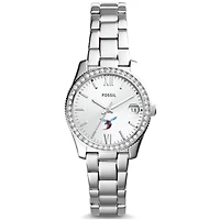 Women's Fossil Delaware State Hornets Scarlette Mini Three-Hand Date Watch