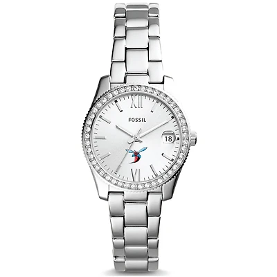 Women's Fossil Delaware State Hornets Scarlette Mini Three-Hand Date Watch