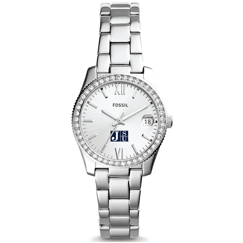 Women's Fossil Jackson State Tigers Scarlette Mini Three-Hand Date Watch