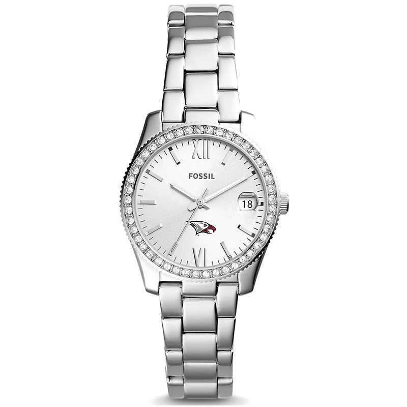Women's Fossil North Carolina Central Eagles Scarlette Mini Three-Hand Date Watch