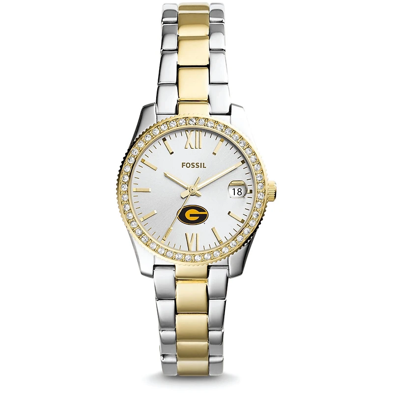 Women's Fossil Grambling Tigers Scarlette Mini Two Tone Stainless Steel Watch
