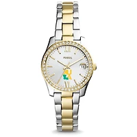 Women's Fossil XULA Gold Scarlette Mini Two Tone Stainless Steel Watch