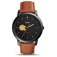 Fossil Albany State Golden Rams The Minimalist Slim Leather Watch