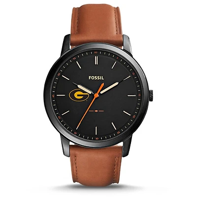 Fossil Grambling Tigers The Minimalist Slim Leather Watch