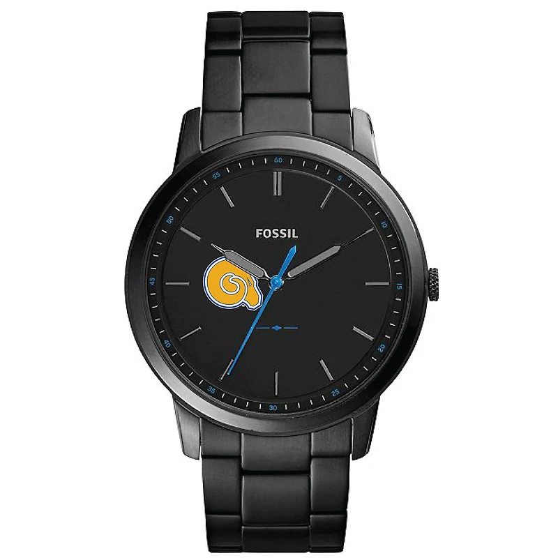 Fossil Albany State Golden Rams The Minimalist Slim Stainless Steel Watch