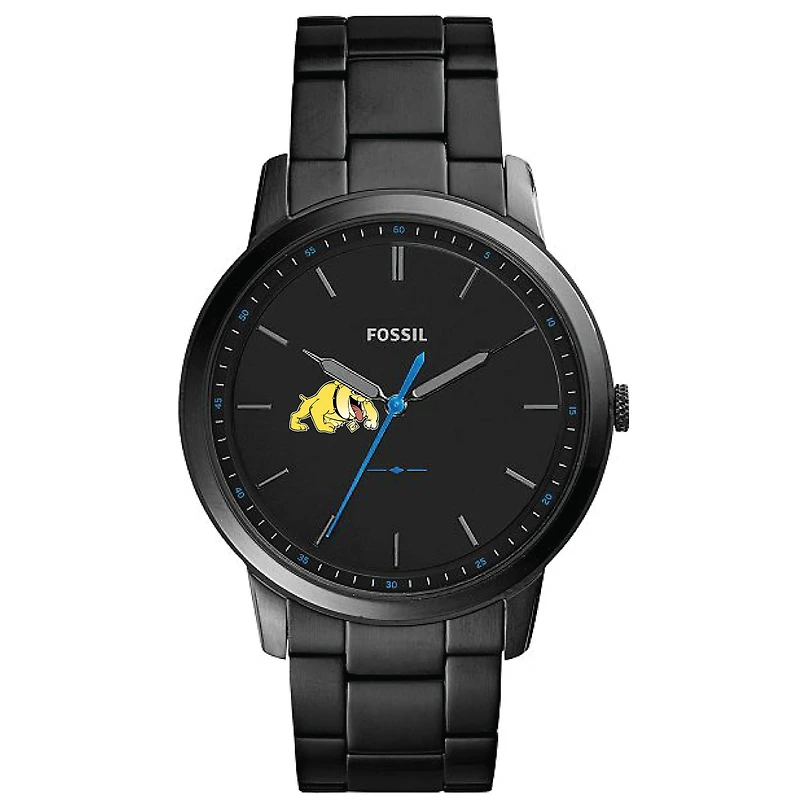Fossil Bowie State Bulldogs The Minimalist Slim Stainless Steel Watch