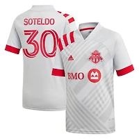 Youth adidas Yeferson Soteldo Gray Toronto FC 2021 Secondary Replica Player Jersey
