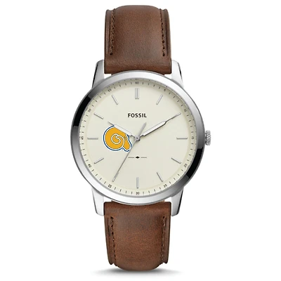 Fossil Albany State Golden Rams The Minimalist Leather Watch