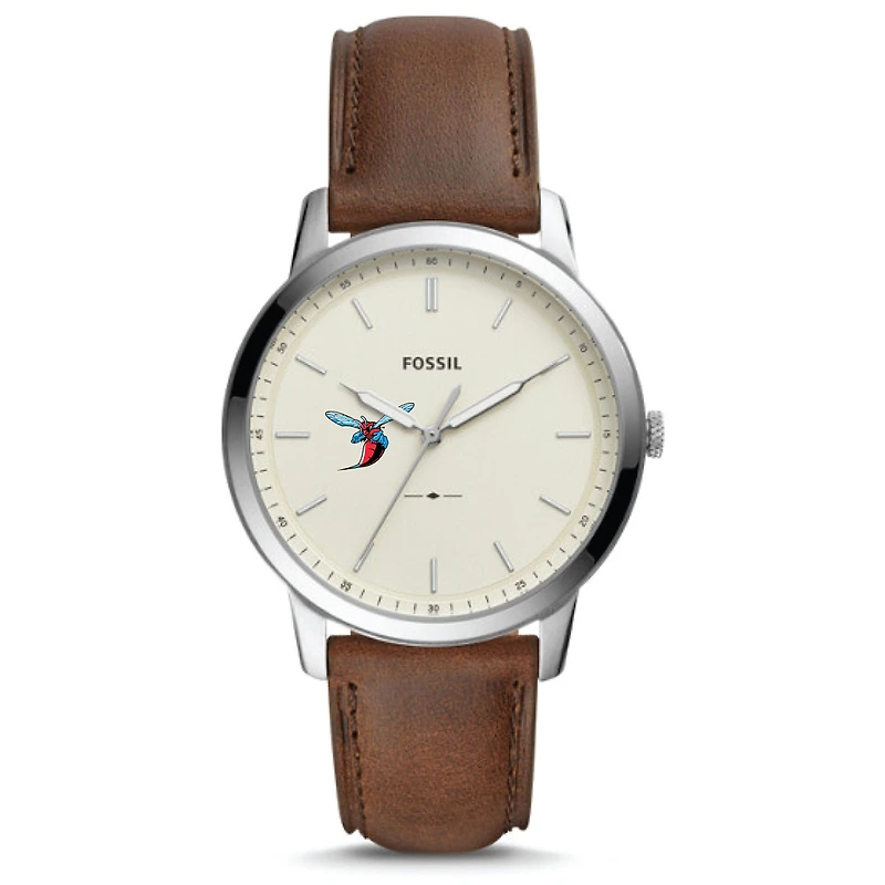 Fossil Delaware State Hornets The Minimalist Leather Watch