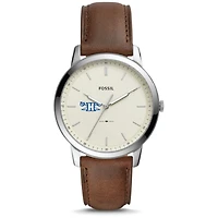 Fossil Hampton Pirates The Minimalist Leather Watch
