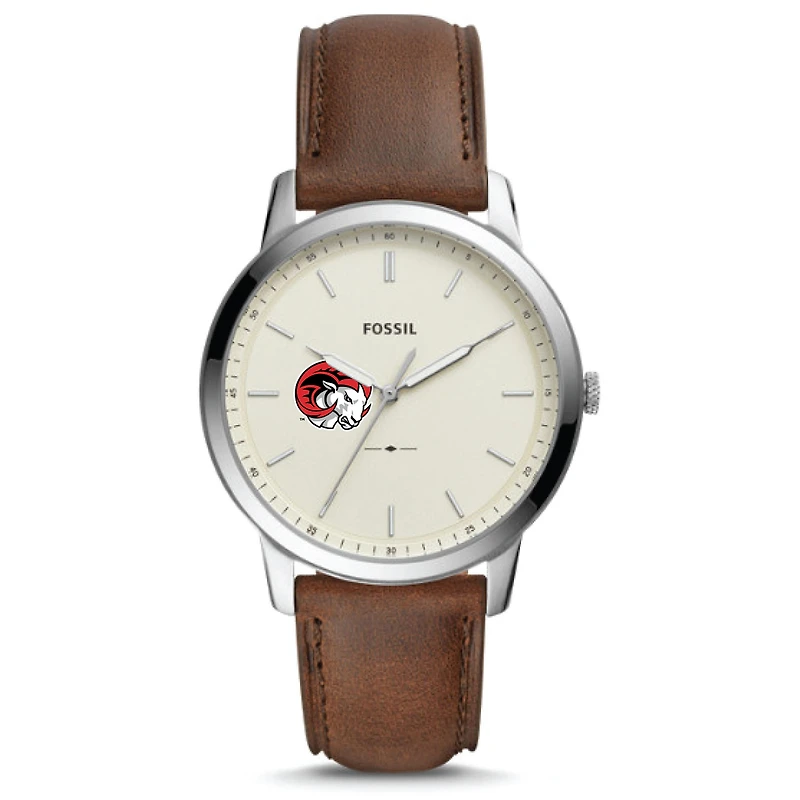 Fossil Winston-Salem State Rams The Minimalist Leather Watch