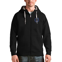 Men's Antigua Black Indianapolis Colts Victory Full-Zip Hoodie