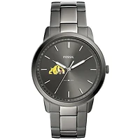 Men's Fossil Bowie State Bulldogs The Minimalist Three-Hand Smoke Watch