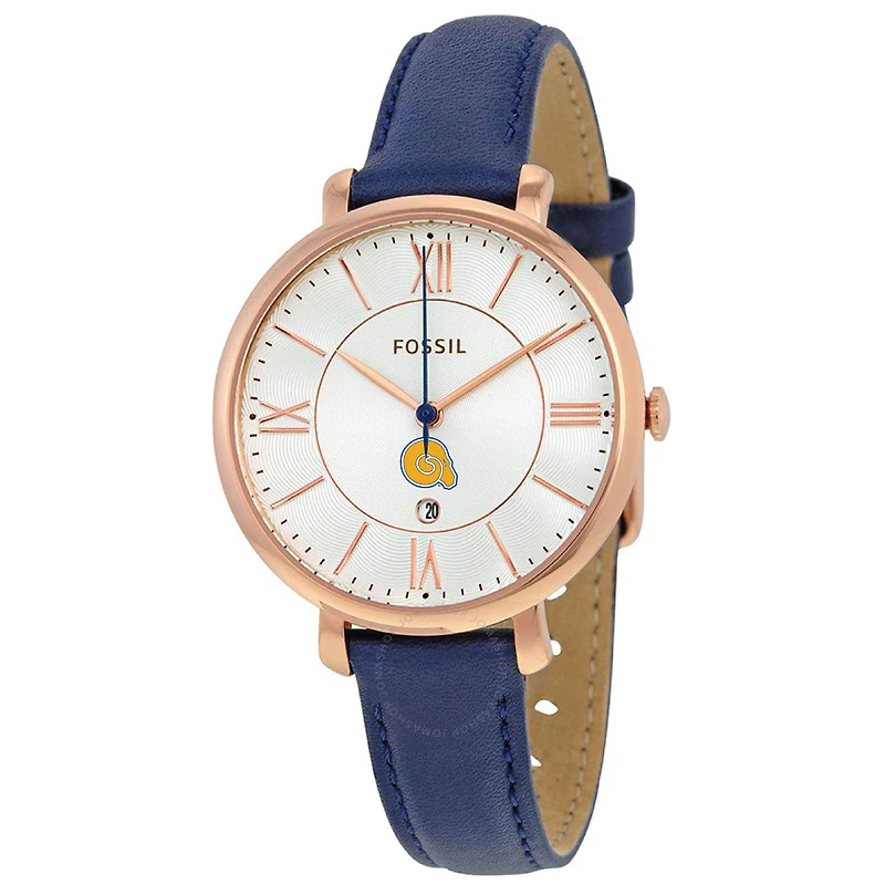 Women's Fossil Albany State Golden Rams Jacqueline Leather Watch