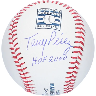 Tony Perez Cincinnati Reds Autographed Hall of Fame Logo Baseball with "HOF 2000" Inscription