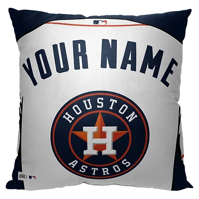 Houston Astros 18'' x 18'' Personalized Pillow