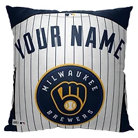 Milwaukee Brewers 18'' x 18'' Personalized Pillow
