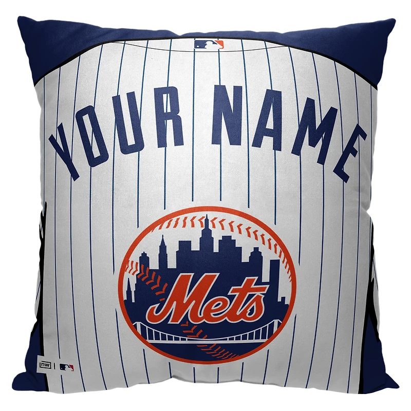New York Mets 18'' x 18'' Personalized Pillow