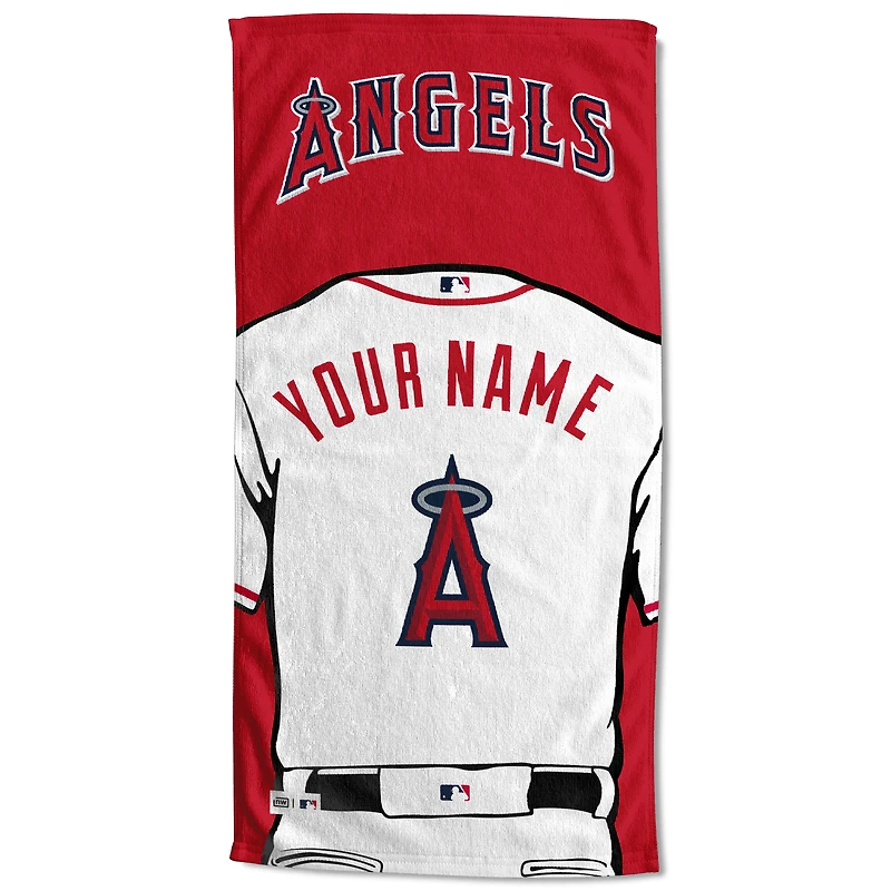 Los Angeles Angels 30'' x 60'' Personalized Beach Towel