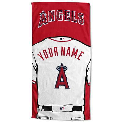 Los Angeles Angels 30'' x 60'' Personalized Beach Towel