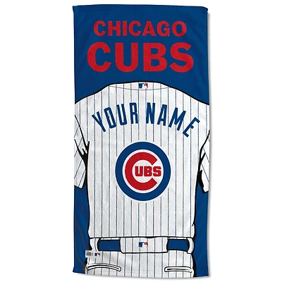 Chicago Cubs 30'' x 60'' Personalized Beach Towel