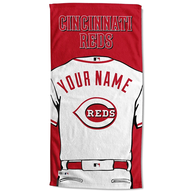 Cincinnati Reds 30'' x 60'' Personalized Beach Towel