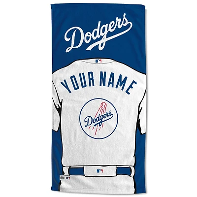 Los Angeles Dodgers 30'' x 60'' Personalized Beach Towel