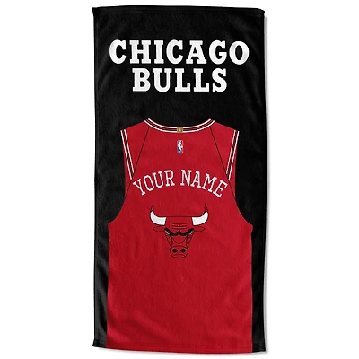 Chicago Bulls 30'' x 60'' Personalized Beach Towel