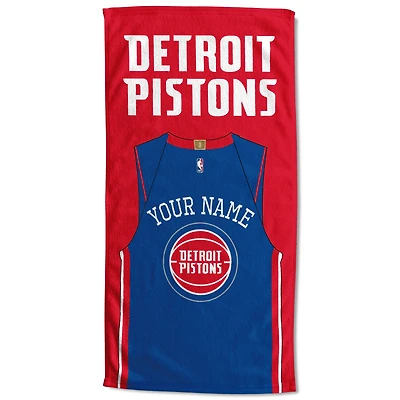Detroit Pistons 30'' x 60'' Personalized Beach Towel