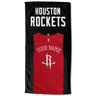 Houston Rockets 30'' x 60'' Personalized Beach Towel