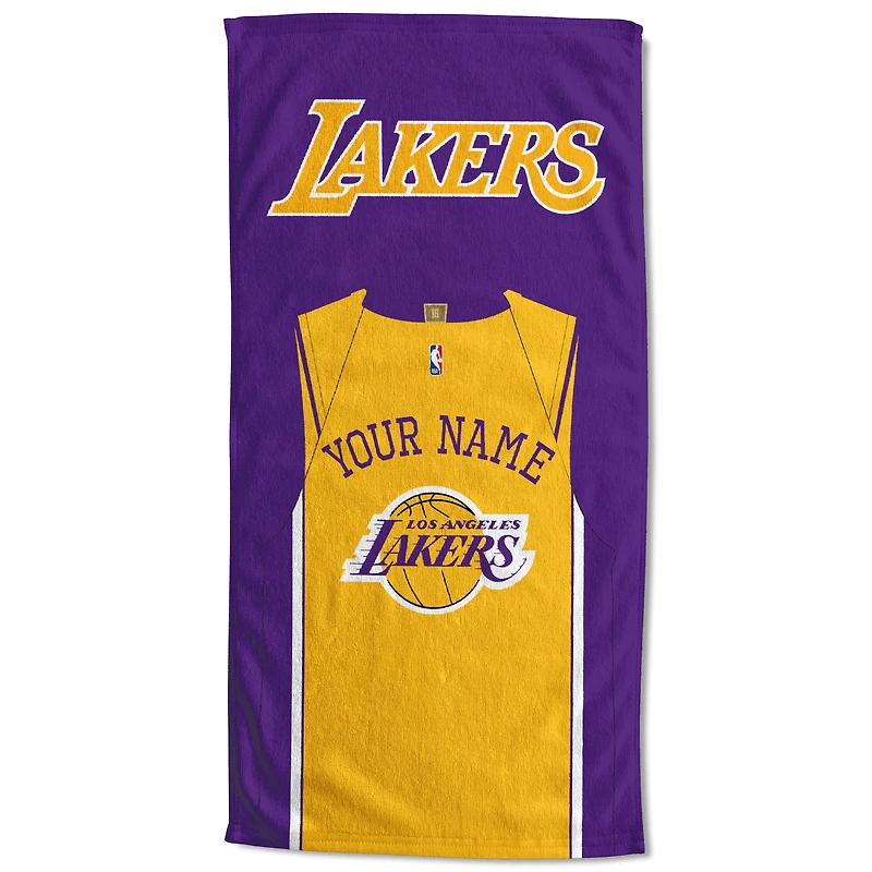 Los Angeles Lakers 30'' x 60'' Personalized Beach Towel
