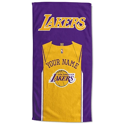 Los Angeles Lakers 30'' x 60'' Personalized Beach Towel