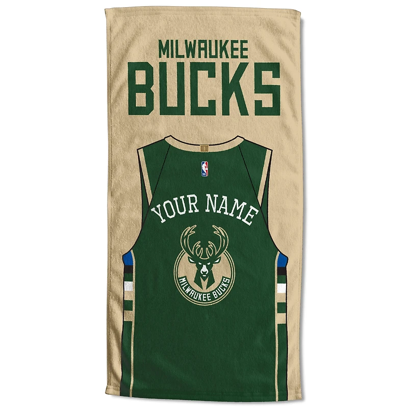 Milwaukee Bucks 30'' x 60'' Personalized Beach Towel