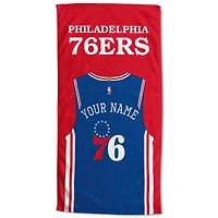 Philadelphia 76ers 30'' x 60'' Personalized Beach Towel