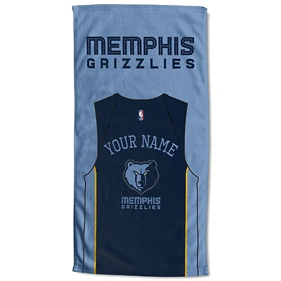 Memphis Grizzlies 30'' x 60'' Personalized Beach Towel