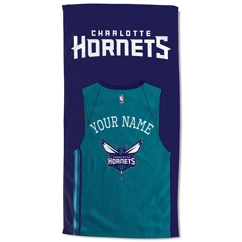 Charlotte Hornets 30'' x 60'' Personalized Beach Towel