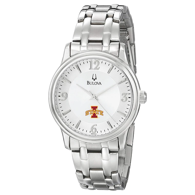 Men's Bulova  Silver Iowa State Cyclones