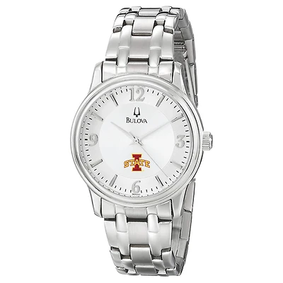Men's Bulova  Silver Iowa State Cyclones