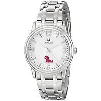 Men's Bulova  Silver Ole Miss Rebels