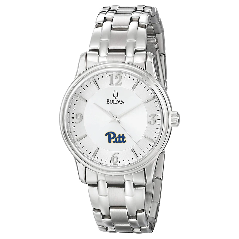 Men's Bulova  Silver Pitt Panthers