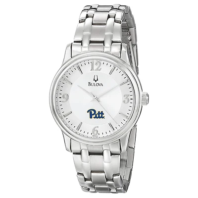 Men's Bulova  Silver Pitt Panthers