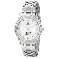 Men's Bulova  Silver Purdue Boilermakers