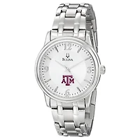 Men's Bulova  Silver Texas A&M Aggies