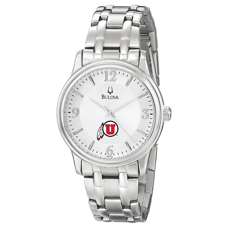 Men's Bulova  Silver Utah Utes
