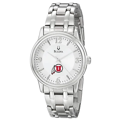 Men's Bulova  Silver Utah Utes