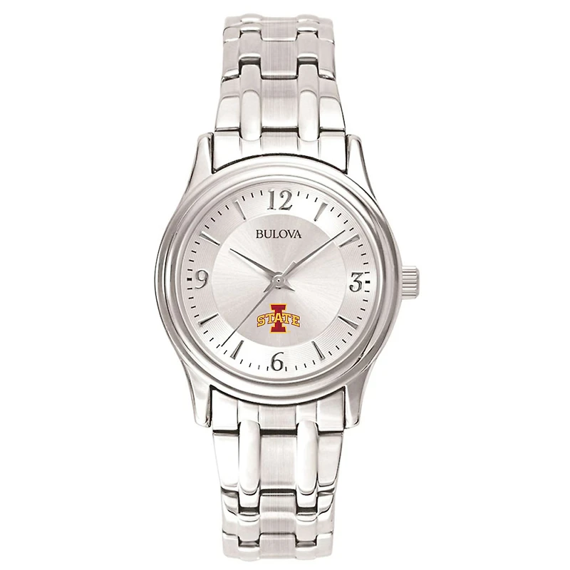 Women's Iowa State Cyclones Silver-Tone Dial Stainless Steel Quartz Watch