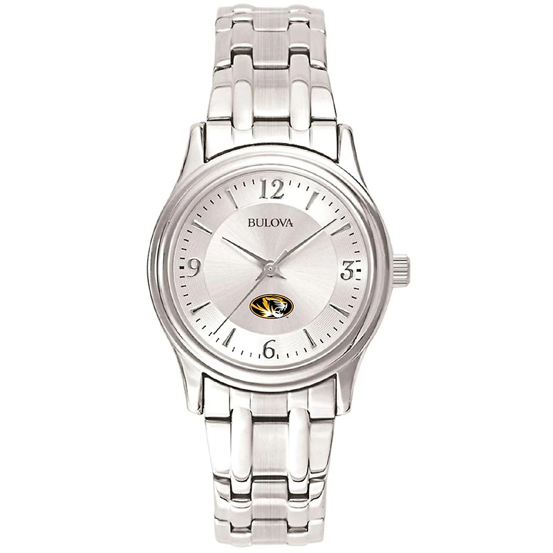 Women's Missouri Tigers Silver-Tone Dial Stainless Steel Quartz Watch