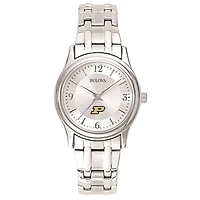 Women's Purdue Boilermakers Silver-Tone Dial Stainless Steel Quartz Watch